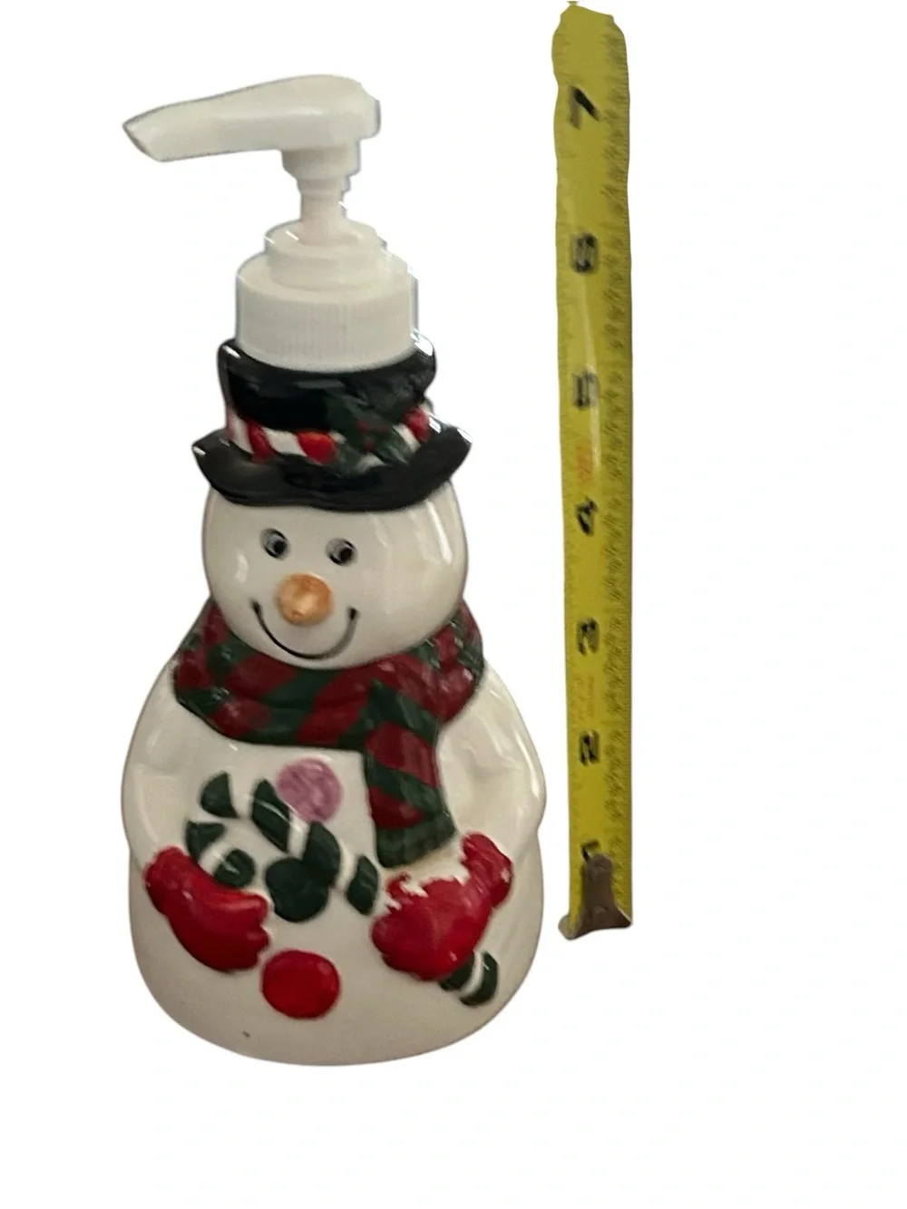Snowman Soap Lotion Pumps Dispenser Lot Christmas Holiday‎ Bathroom Decor Winter